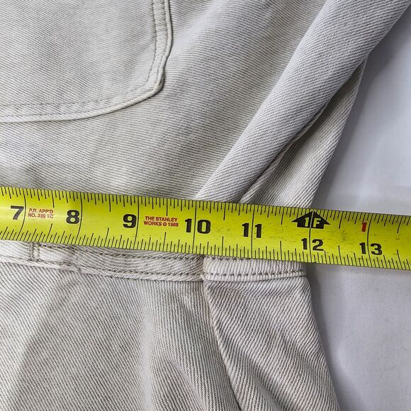 Universal Thread Wide Leg Highest Rise Jeans Oatmeal Women's Size 00/24R - Picture 9 of 12